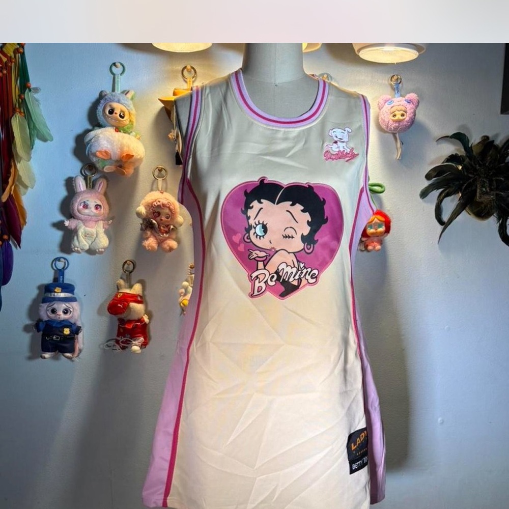 Betty Boop Kids Nightgown - Pink and Cream